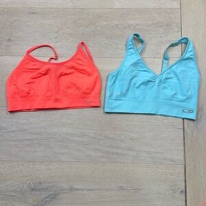 Champion Women's Swim Tops - Coral and Aqua